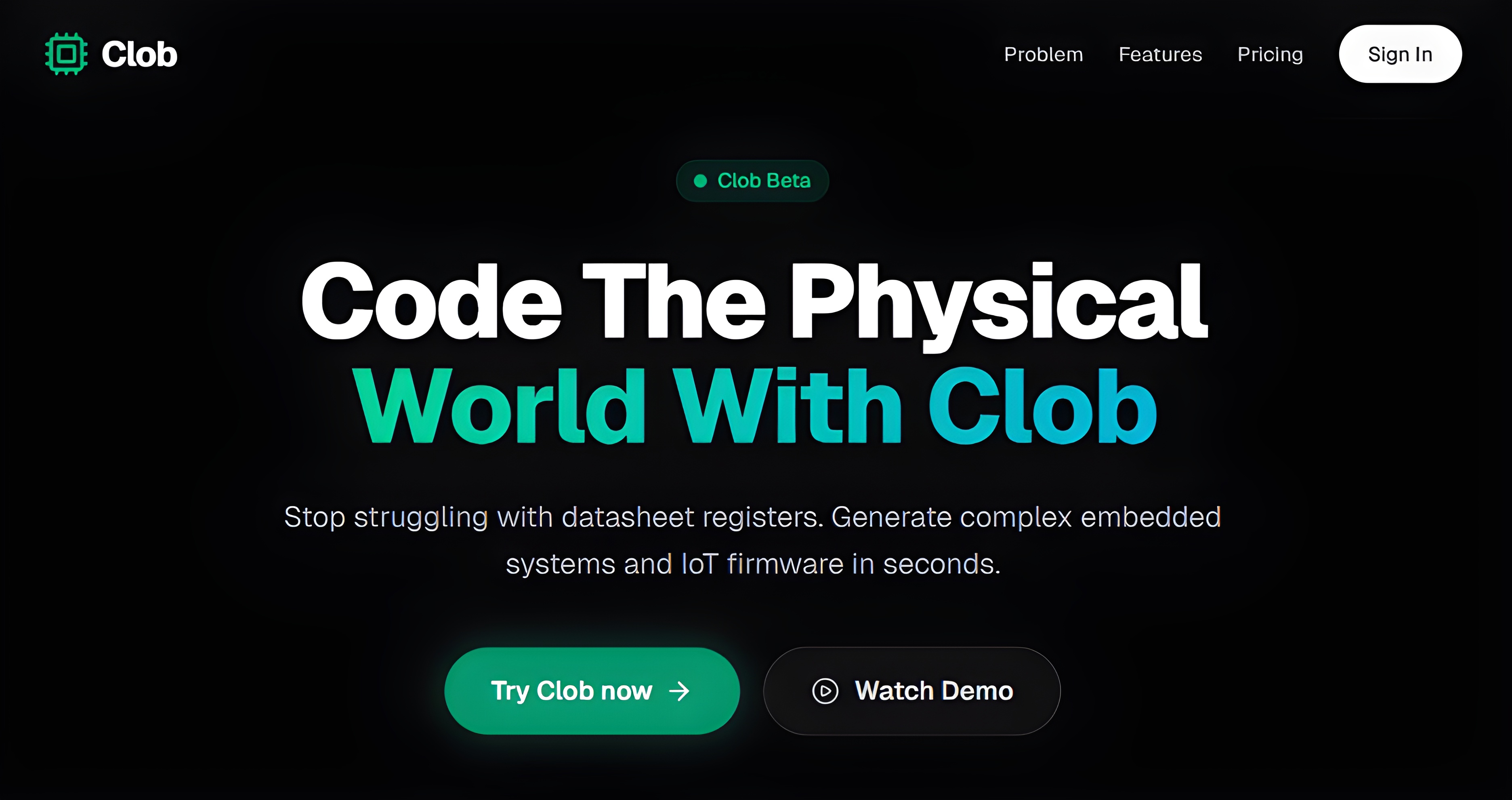 Clob Insect Clob AI for Embedded Systems